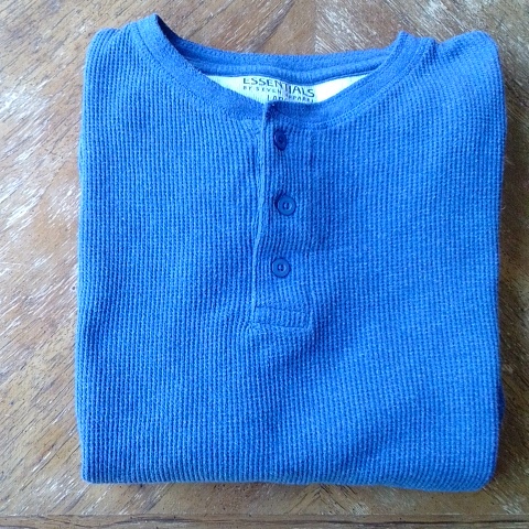 Blue Thermal With Buttons ... Essentials By Seven Apparel!!!!